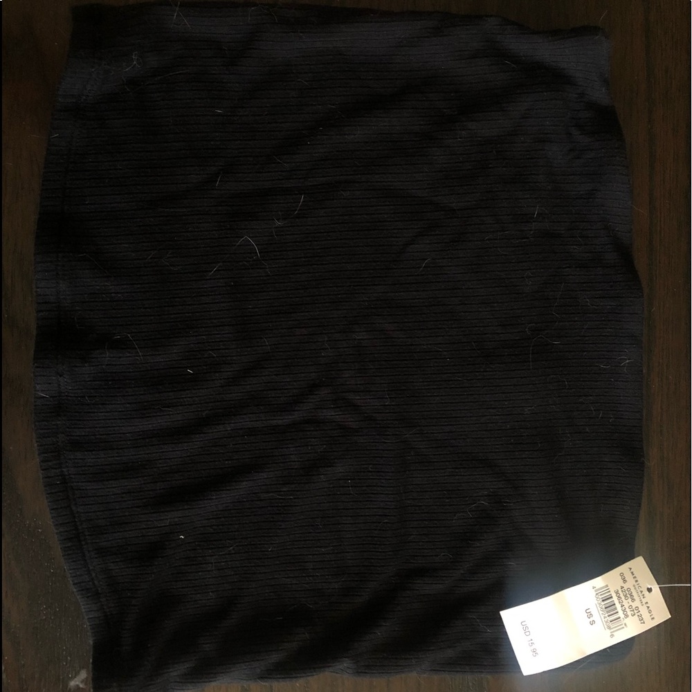 American eagle Black crop top never worn